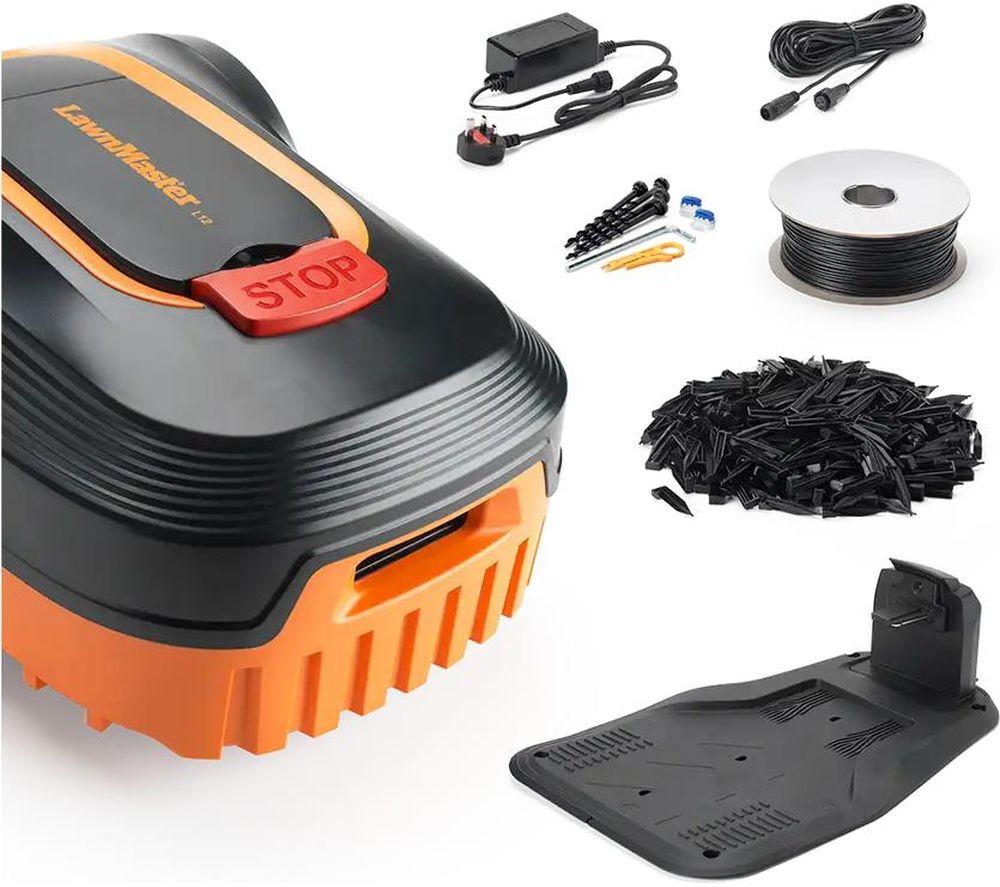 LAWNMASTER L12-01 Robotic Lawn Mower - Black & Orange image number 3 of 13
