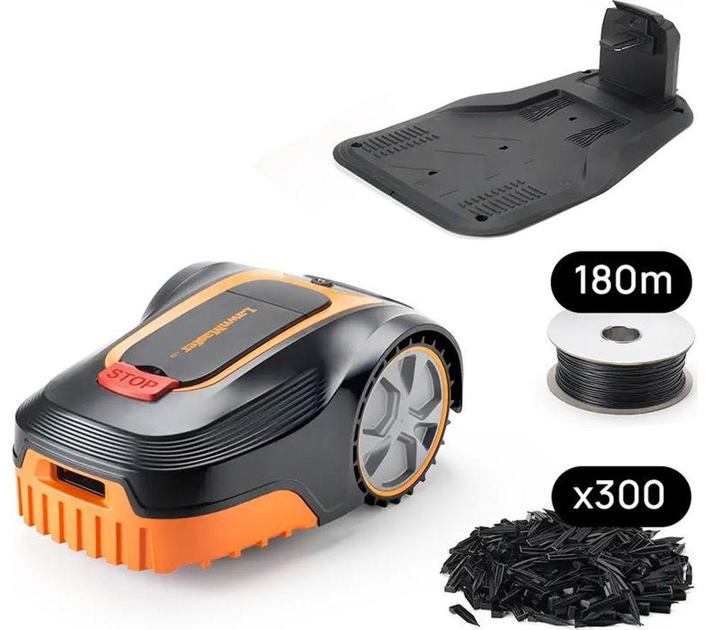 LAWNMASTER L12-01 Robotic Lawn Mower - Black & Orange image number 5 of 13