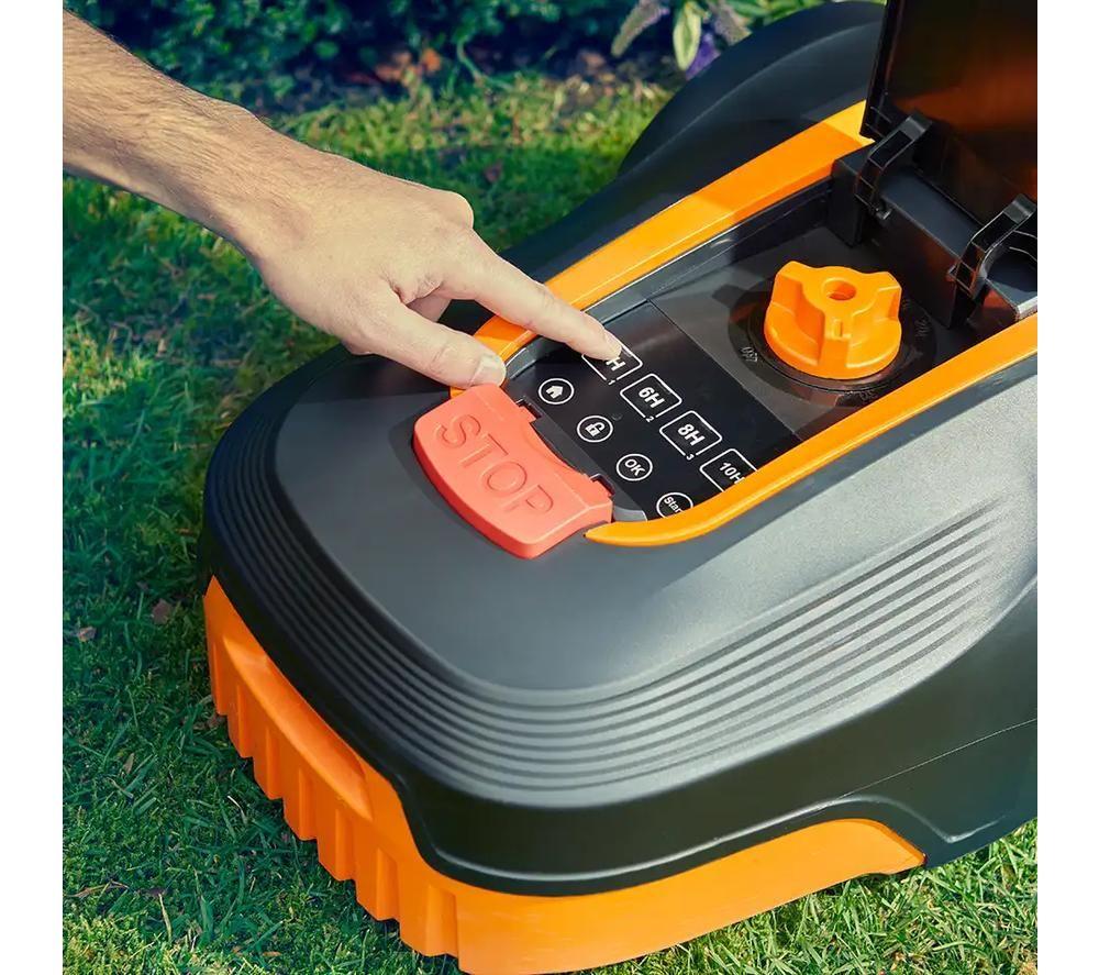 LAWNMASTER L12-01 Robotic Lawn Mower - Black & Orange image number 7 of 13