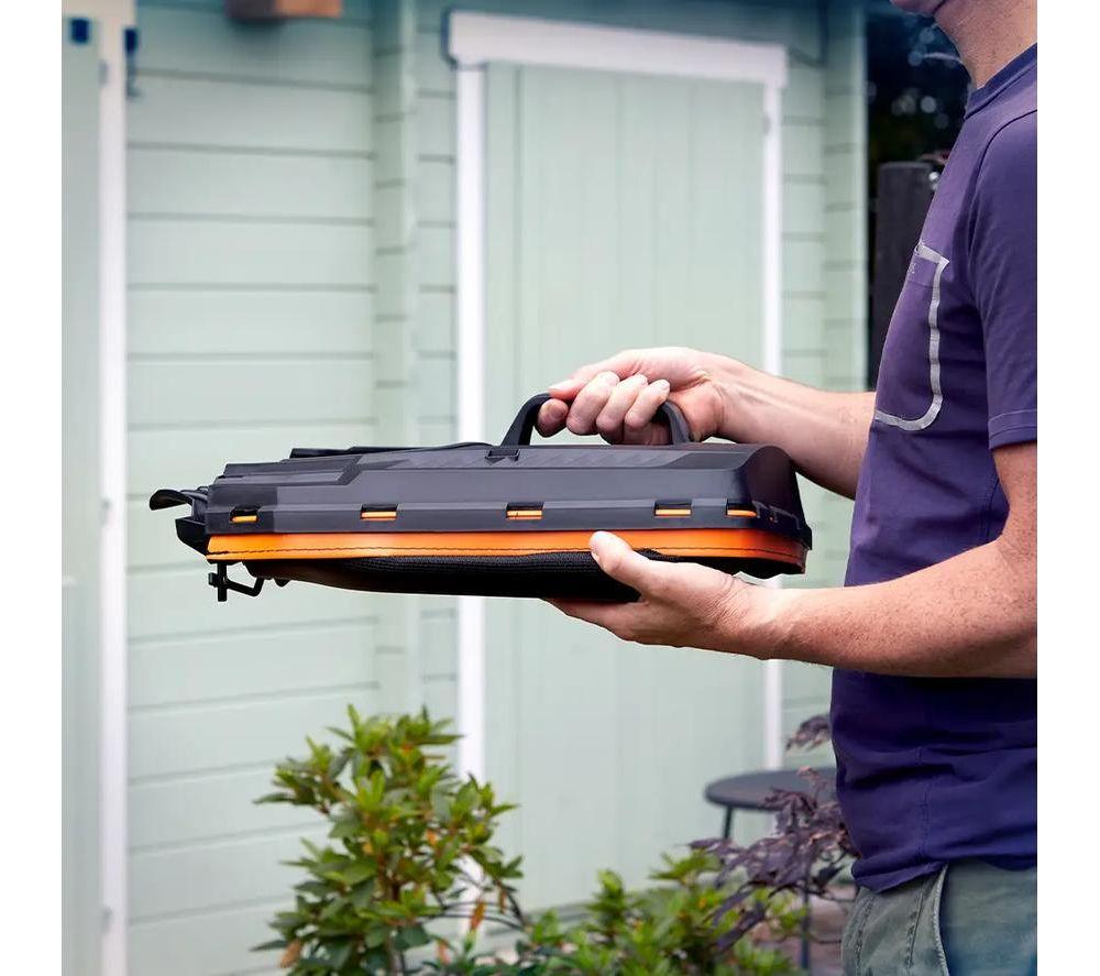 LAWNMASTER CLM2432K-01 Cordless Rotary Lawn Mower - Orange & Black image number 8 of 10