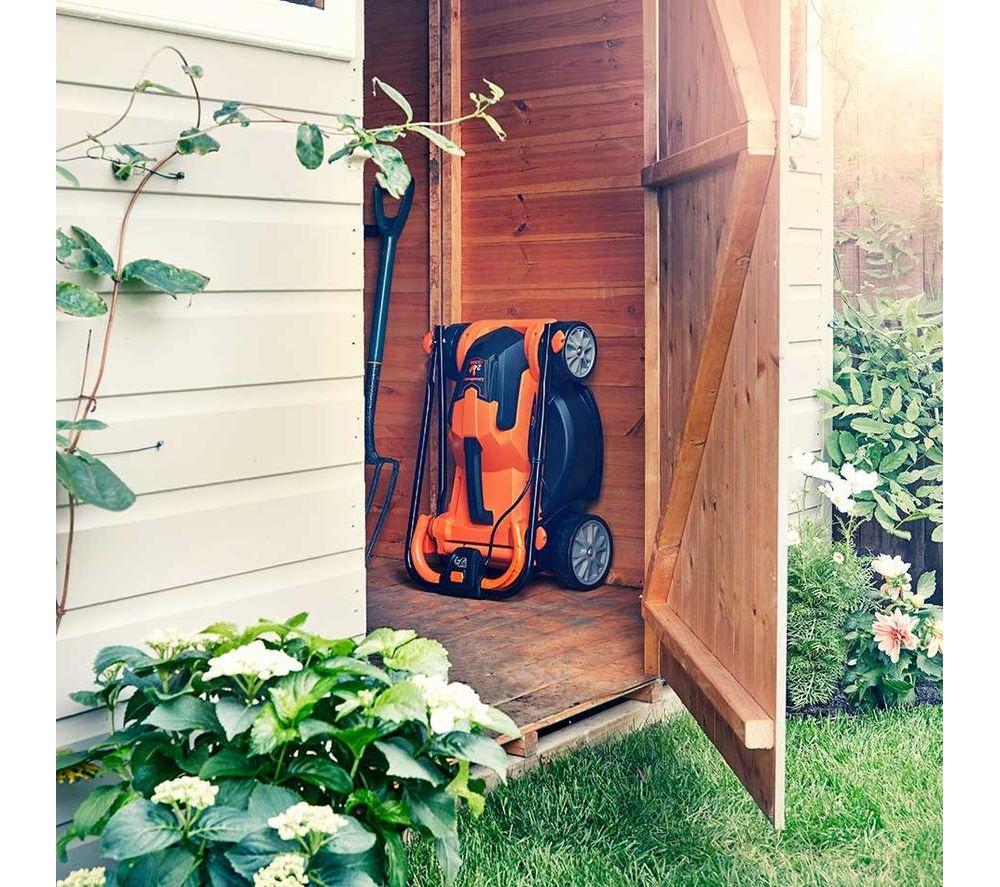 LAWNMASTER 34 cm MX 24V Cordless Lawn Mower with Battery - Orange & Black image number 7 of 10