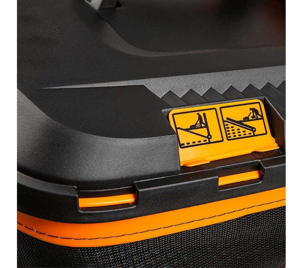 LAWNMASTER 34 cm MX 24V Cordless Lawn Mower with Battery - Orange & Black image number 8 of 10