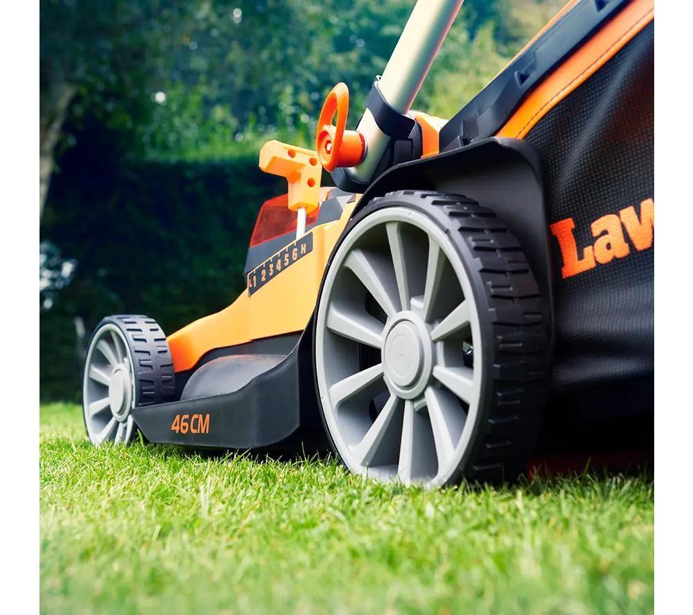 LAWNMASTER CLMF4846A-1-01 Cordless Rotary Lawn Mower - Orange & Black image number 2 of 12