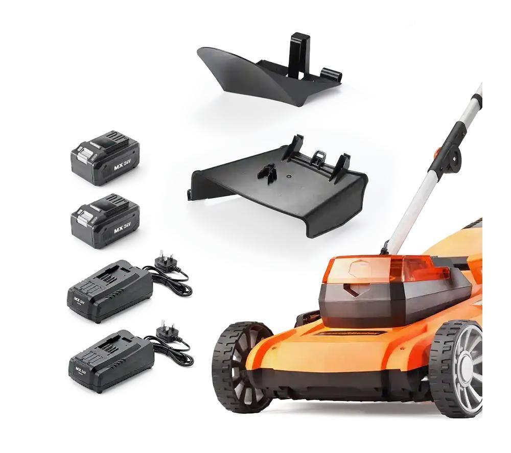 LAWNMASTER CLMF4846A-1-01 Cordless Rotary Lawn Mower - Orange & Black image number 12 of 12