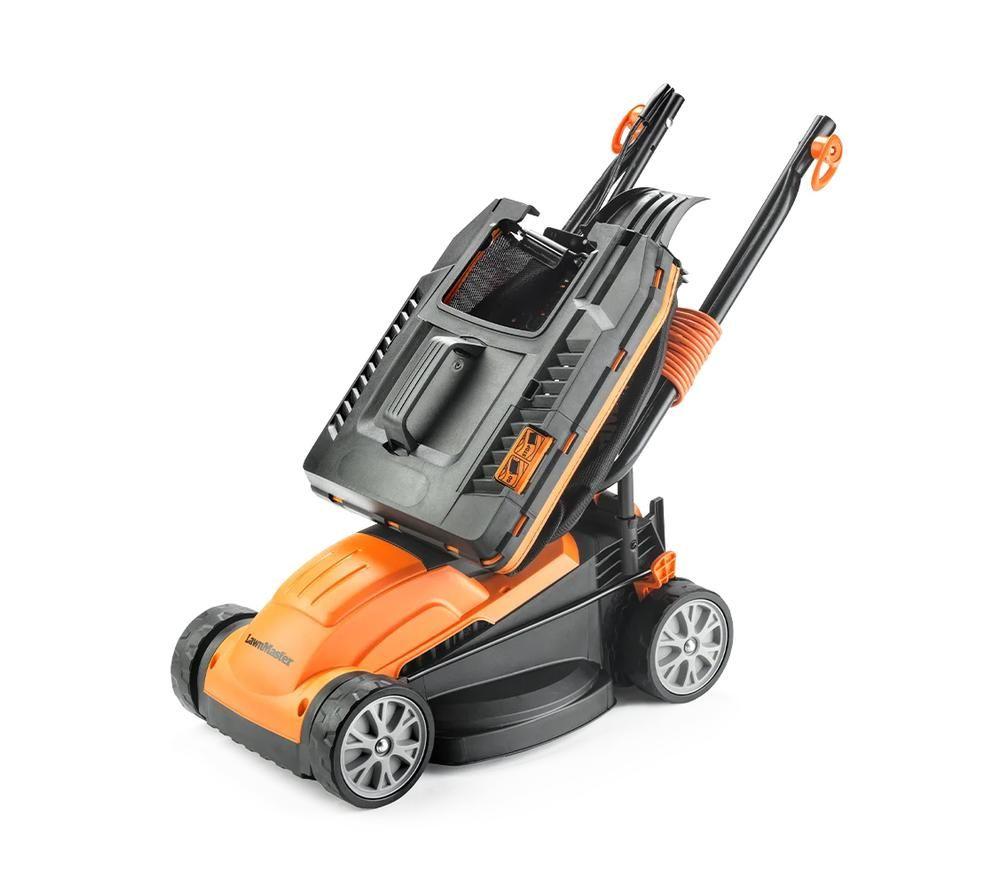 LAWNMASTER M2EB1232M-01 Corded Rotary Lawn Mower - Orange & Black image number 2 of 12