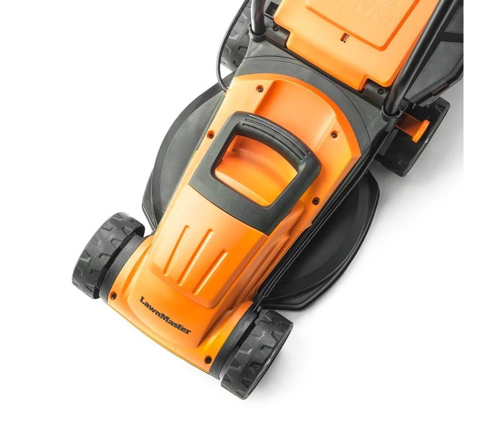 LAWNMASTER M2EB1232M-01 Corded Rotary Lawn Mower - Orange & Black image number 3 of 12