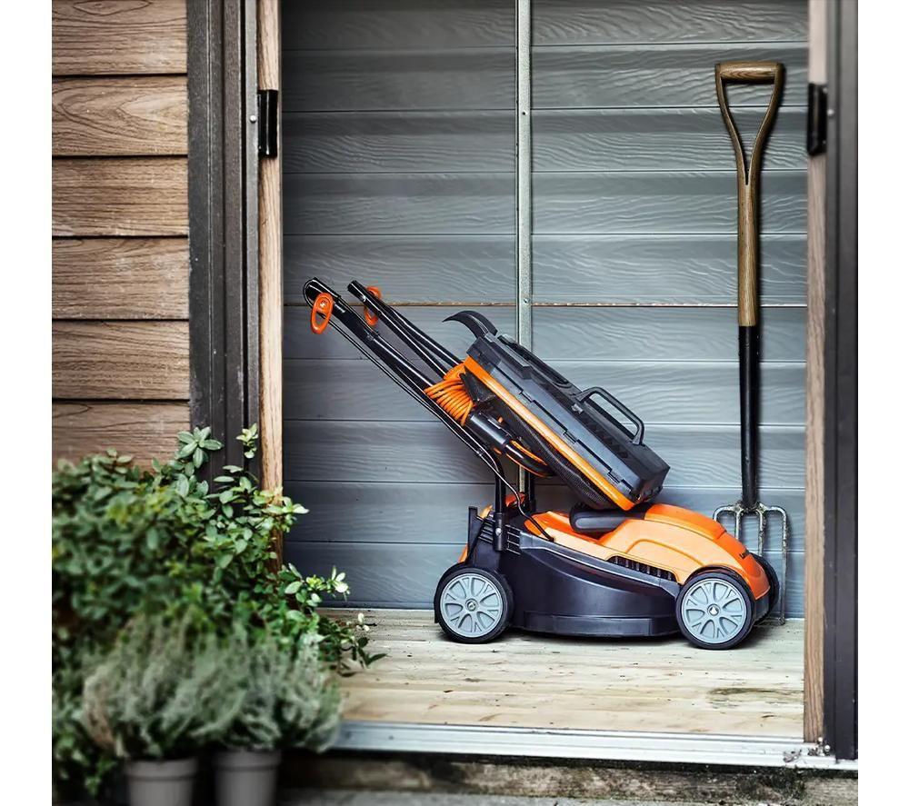 LAWNMASTER M2EB1232M-01 Corded Rotary Lawn Mower - Orange & Black image number 5 of 12