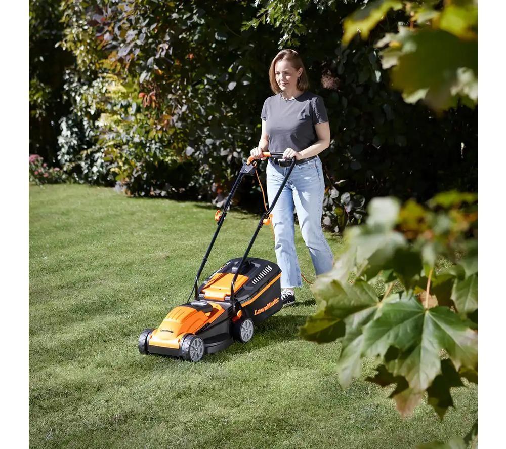 LAWNMASTER M2EB1232M-01 Corded Rotary Lawn Mower - Orange & Black image number 7 of 12