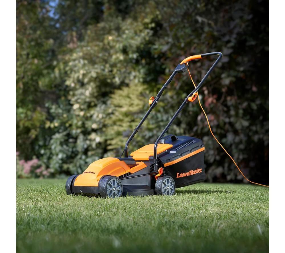 LAWNMASTER M2EB1232M-01 Corded Rotary Lawn Mower - Orange & Black image number 9 of 12