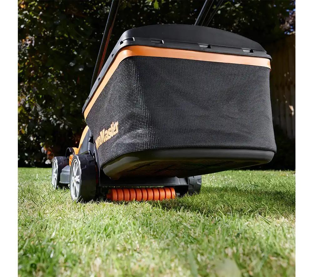 LAWNMASTER M2EB1232M-01 Corded Rotary Lawn Mower - Orange & Black image number 10 of 12
