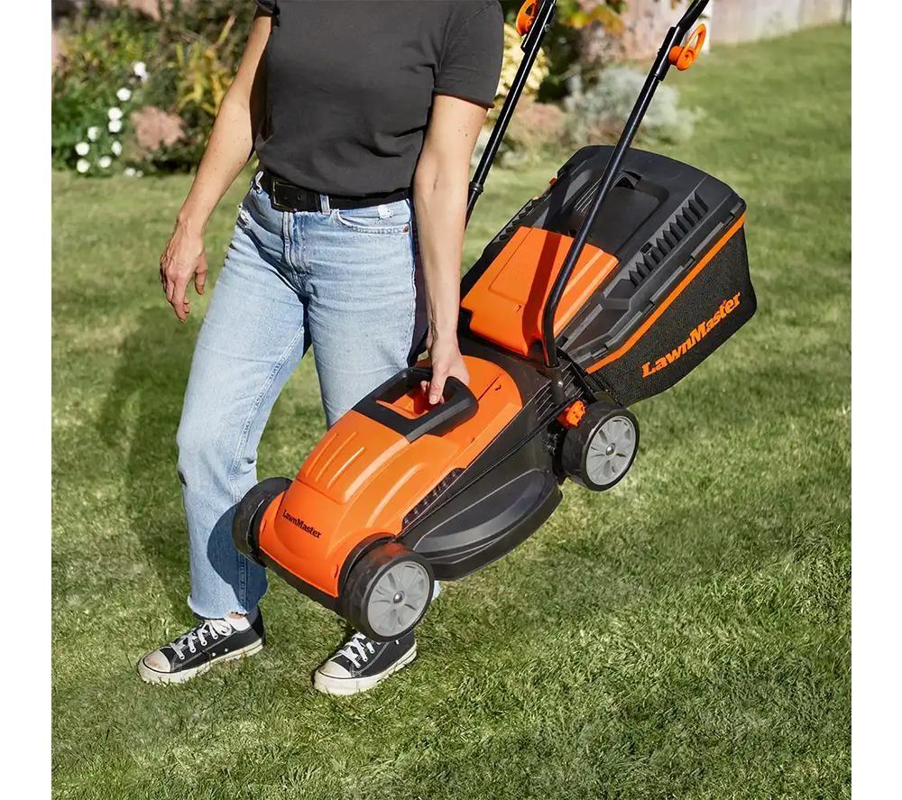 LAWNMASTER M2EB1232M-01 Corded Rotary Lawn Mower - Orange & Black image number 11 of 12