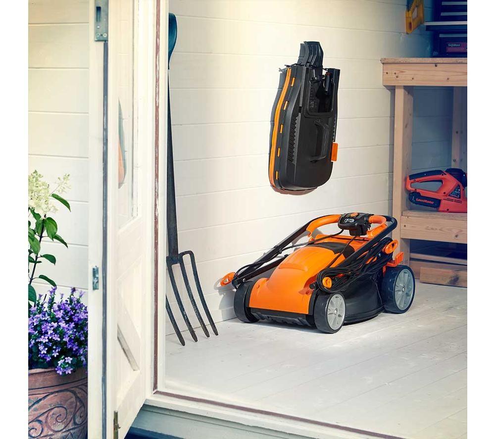 LAWNMASTER MEB1434M-01 Corded Rotary Lawn Mower - Orange & Black image number 4 of 8