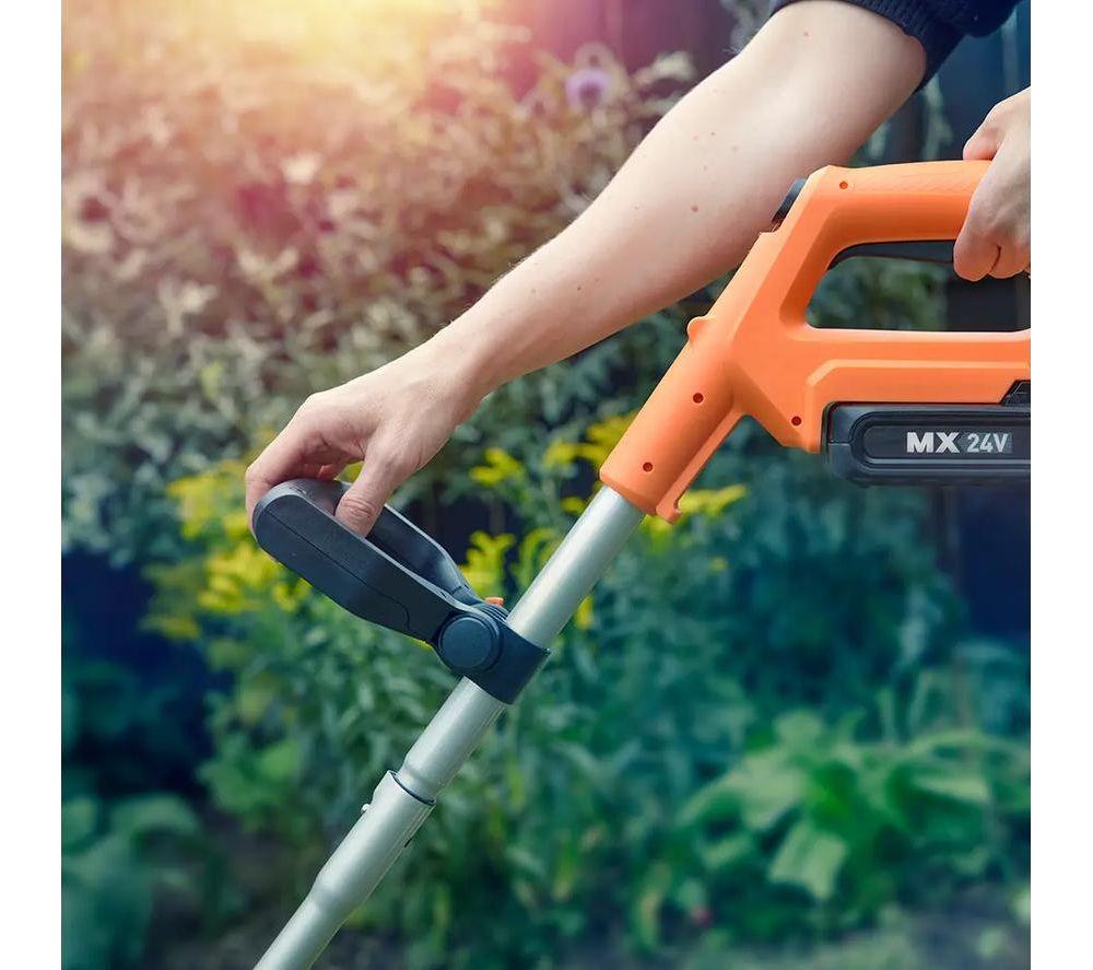 LAWNMASTER MX 24 V Cordless Grass Trimmer - Orange & Black image number 6 of 7