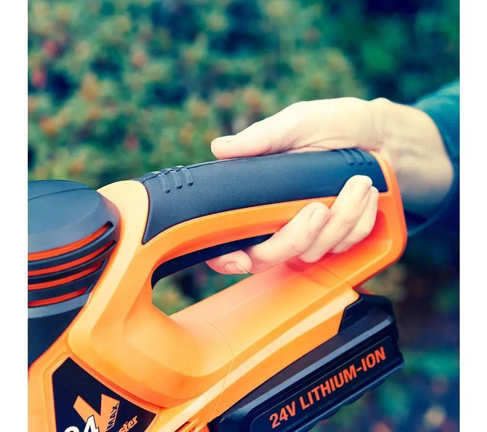 LAWNMASTER CLHT2452-01 Cordless Hedge Trimmer - Black & Orange image number 4 of 6