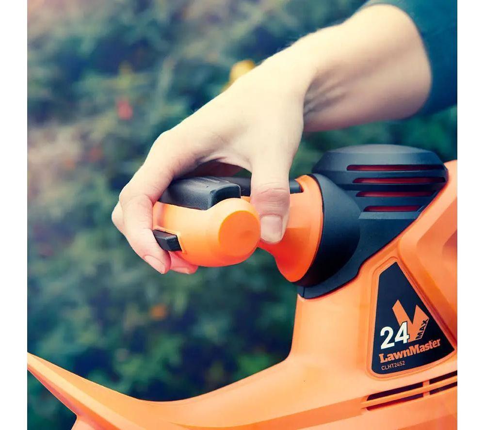 LAWNMASTER CLHT2452-01 Cordless Hedge Trimmer - Black & Orange image number 6 of 6