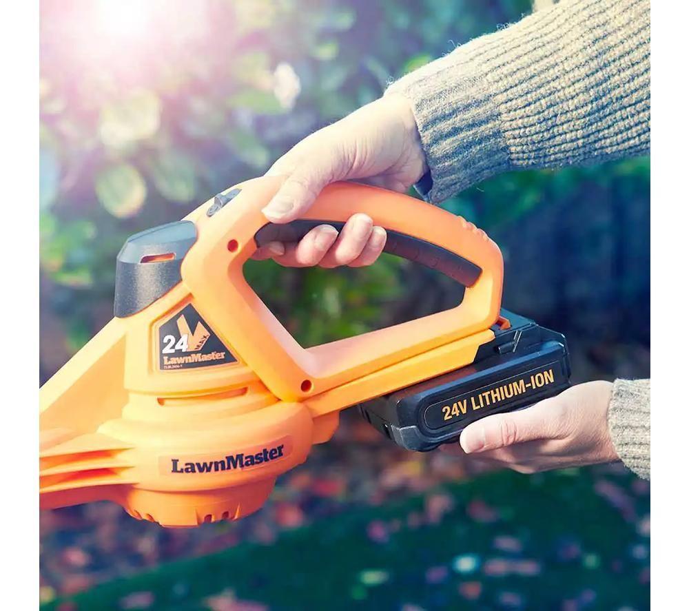 LAWNMASTER MX 24V Cordless Leaf Blower - Orange & Black image number 6 of 6