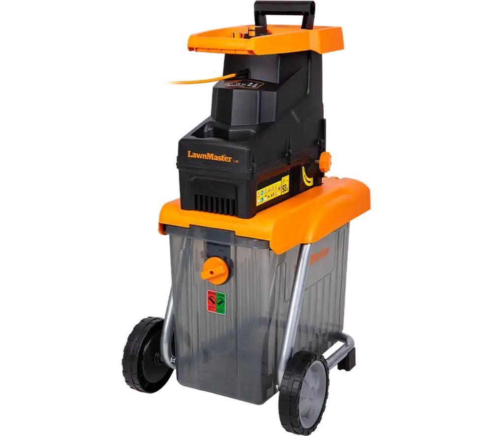 Lawnmaster Quiet Garden Shredder, Black,Orange
