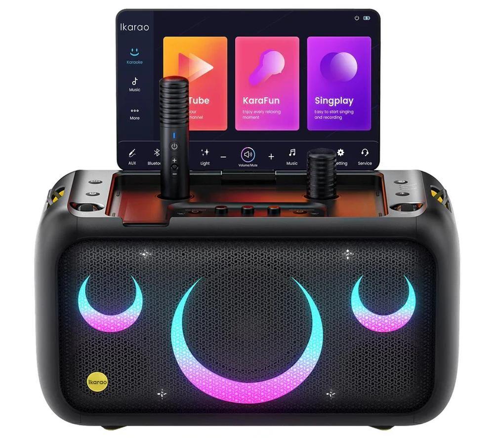 IKARAO Break X1 Wireless Karaoke System - Black image number 2 of 7