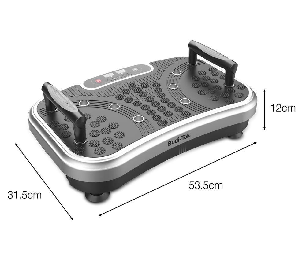 BODI-TEK BT-VIBE Vibration Plate Exerciser Pro - Black & Silver image number 2 of 9