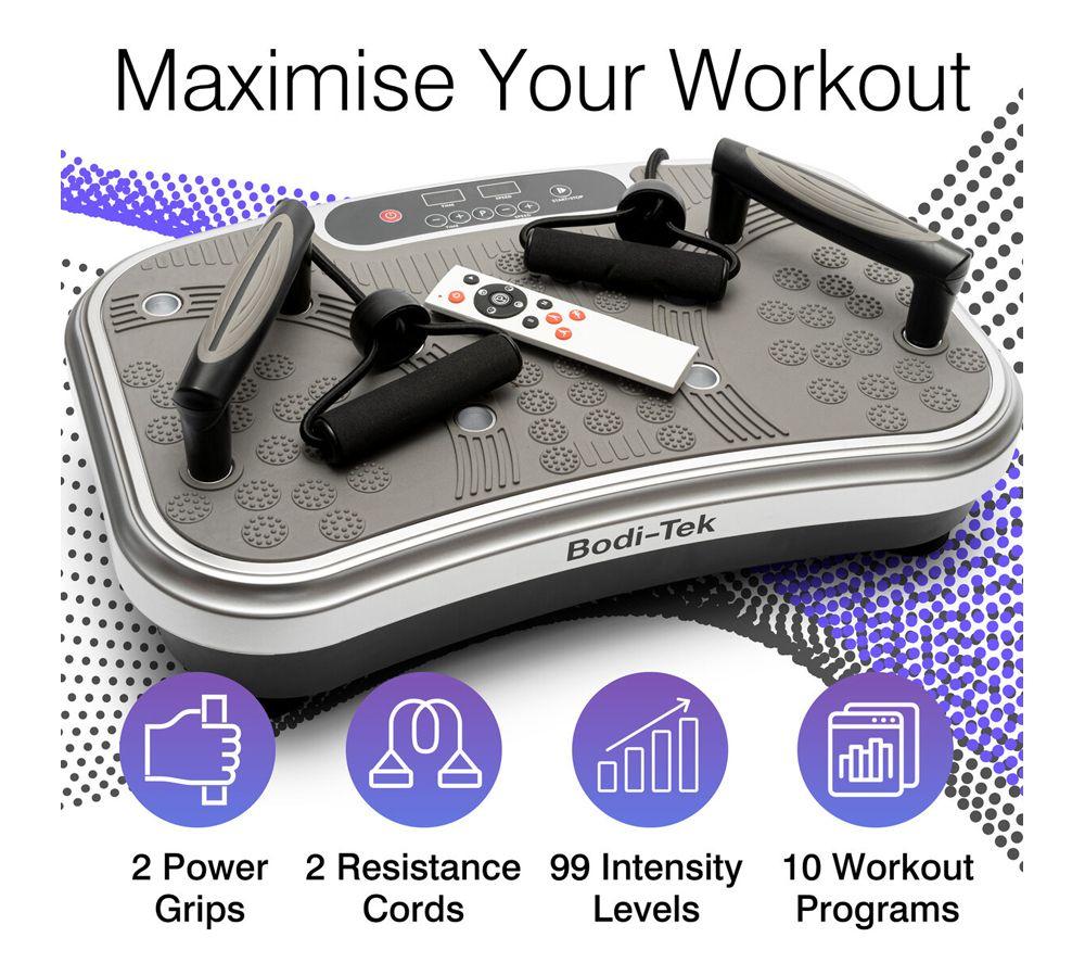 BODI-TEK BT-VIBE Vibration Plate Exerciser Pro - Black & Silver image number 8 of 9