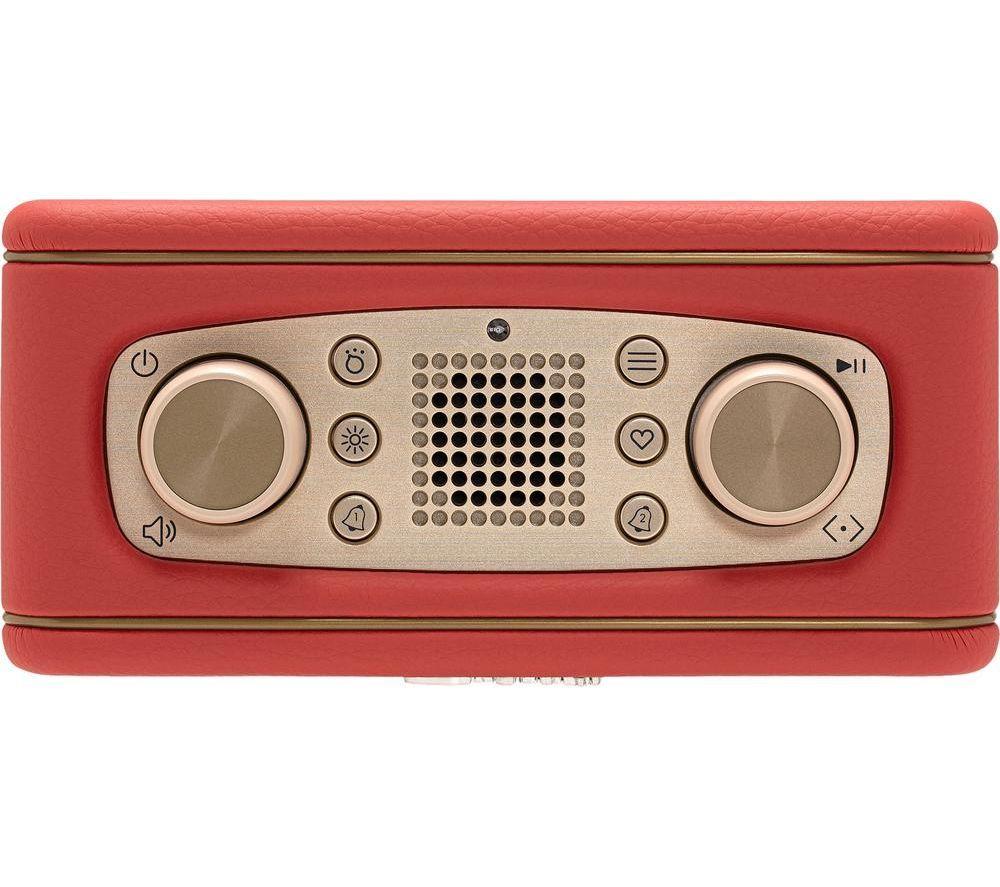 ROBERTS Revival Rest DAB+/FM Bluetooth Retro Clock Radio - Classic Red image number 3 of 5