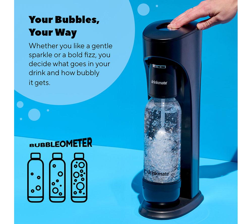DRINKMATE OmniFizz Sparkling Water Maker - Matte Black image number 3 of 8