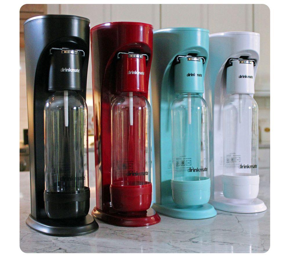 DRINKMATE OmniFizz Sparkling Water Maker with 2 CO2 Cylinders - Classic White image number 4 of 7