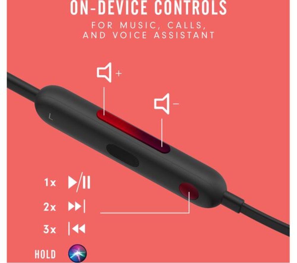 BEATS Flex Wireless Bluetooth Refurbished Earphones - Beats Black, (Excellent Condition) image number 11 of 20