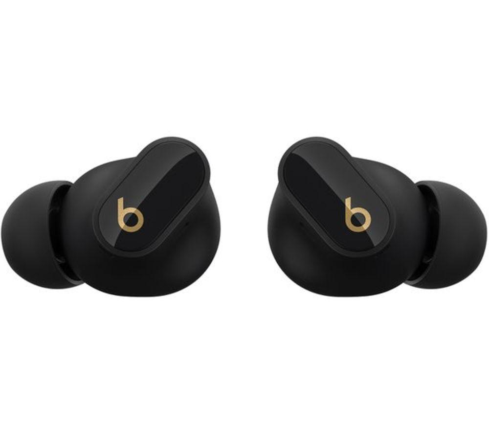 BEATS Studio Buds + Wireless Refurbished Bluetooth Noise-Cancelling Earbuds - Black (Excellent Condition) image number 2 of 8