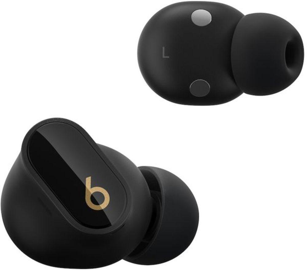 BEATS Studio Buds + Wireless Refurbished Bluetooth Noise-Cancelling Earbuds - Black (Excellent Condition) image number 3 of 8
