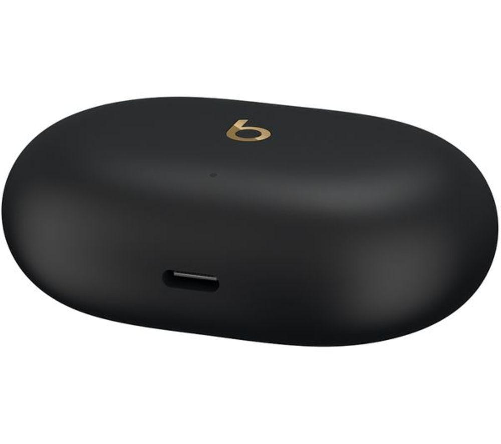BEATS Studio Buds + Wireless Refurbished Bluetooth Noise-Cancelling Earbuds - Black (Excellent Condition) image number 4 of 8