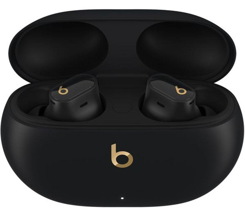 BEATS Studio Buds + Wireless Refurbished Bluetooth Noise-Cancelling Earbuds - Black (Excellent Condition) image number 5 of 8