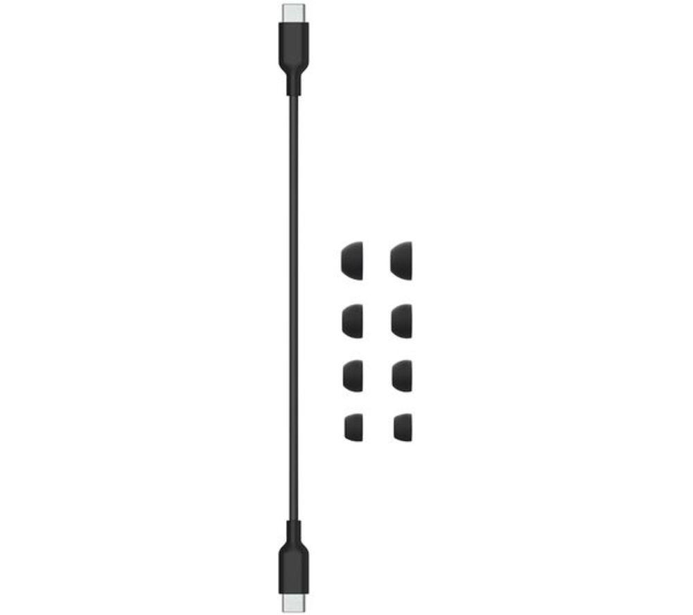 BEATS Studio Buds + Wireless Refurbished Bluetooth Noise-Cancelling Earbuds - Black (Excellent Condition) image number 7 of 8