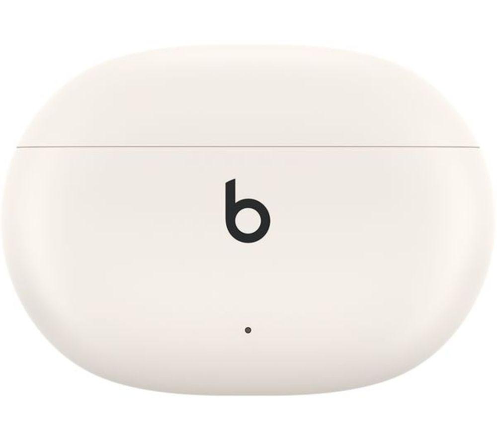 BEATS Studio Buds + Wireless Bluetooth Noise-Cancelling Refurbished Earbuds - White, (Very Good Condition) image number 6 of 9