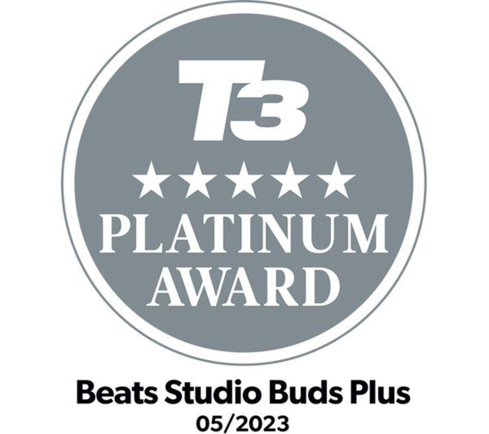 BEATS Studio Buds + Wireless Bluetooth Noise-Cancelling Refurbished Earbuds - Clear, (Very Good Condition) image number 2 of 9