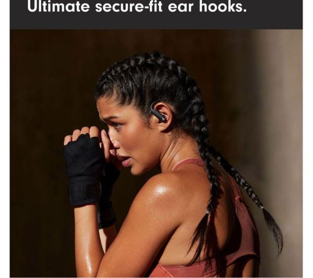 BEATS Powerbeats Pro 2 Wireless Bluetooth Noise-Cancelling Refurbished Sports Earbuds - Jet Black, Excellent Condition image number 3 of 7