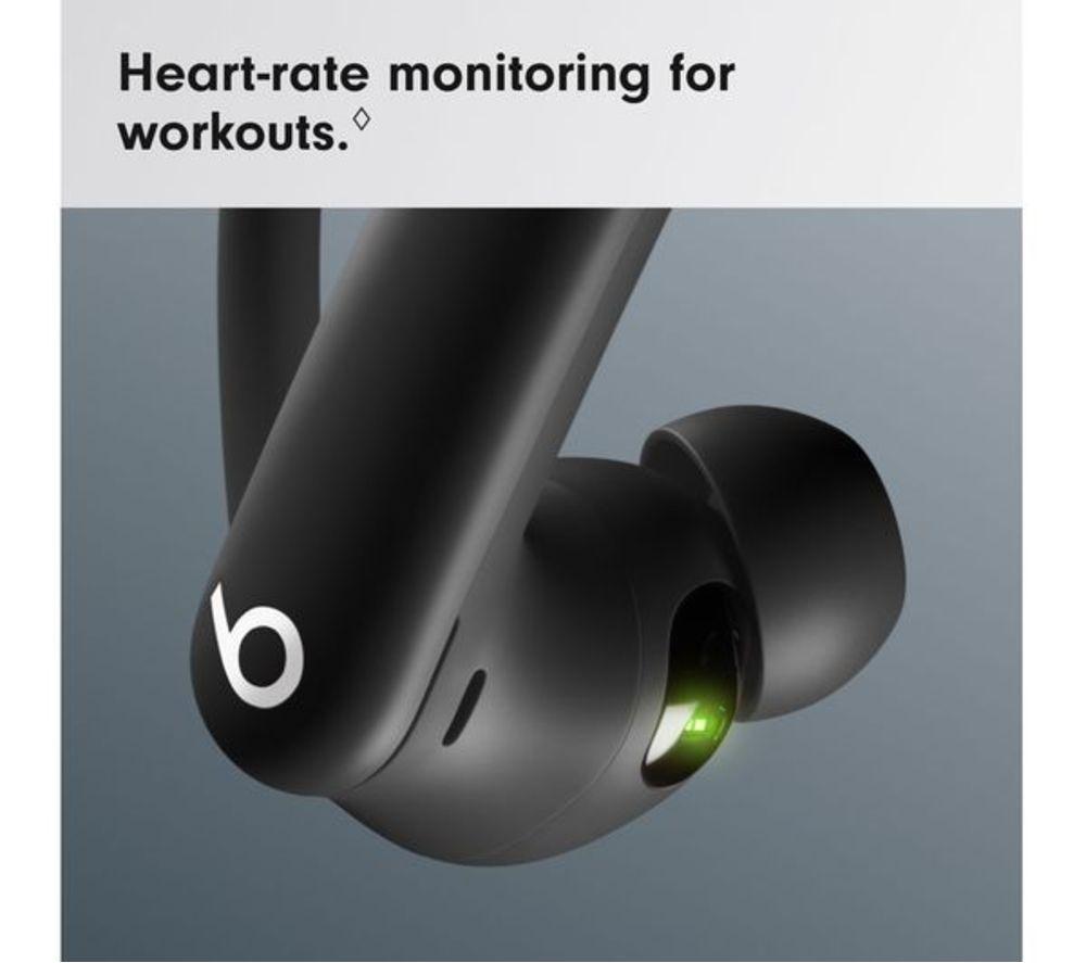 BEATS Powerbeats Pro 2 Wireless Bluetooth Noise-Cancelling Refurbished Sports Earbuds - Jet Black, Excellent Condition image number 4 of 7