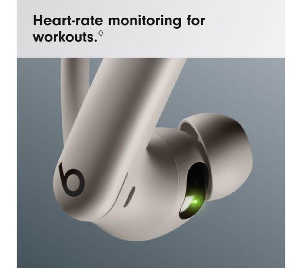 BEATS Powerbeats Pro 2 Wireless Bluetooth Noise-Cancelling Refurbished Sports Earbuds - Quick Sand, (Excellent Condition) image number 4 of 7