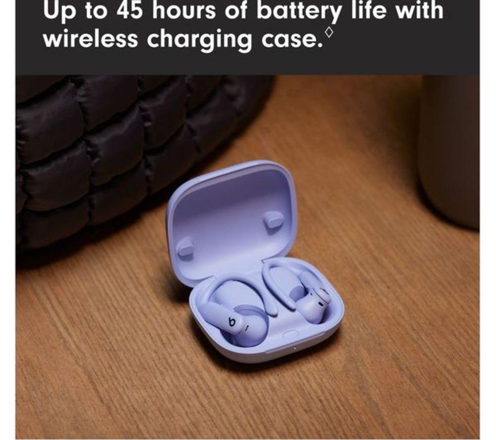 BEATS Powerbeats Pro 2 Wireless Bluetooth Noise-Cancelling Sports Refurbished Earbuds - Hyper Purple (Very Good Condition) image number 7 of 7