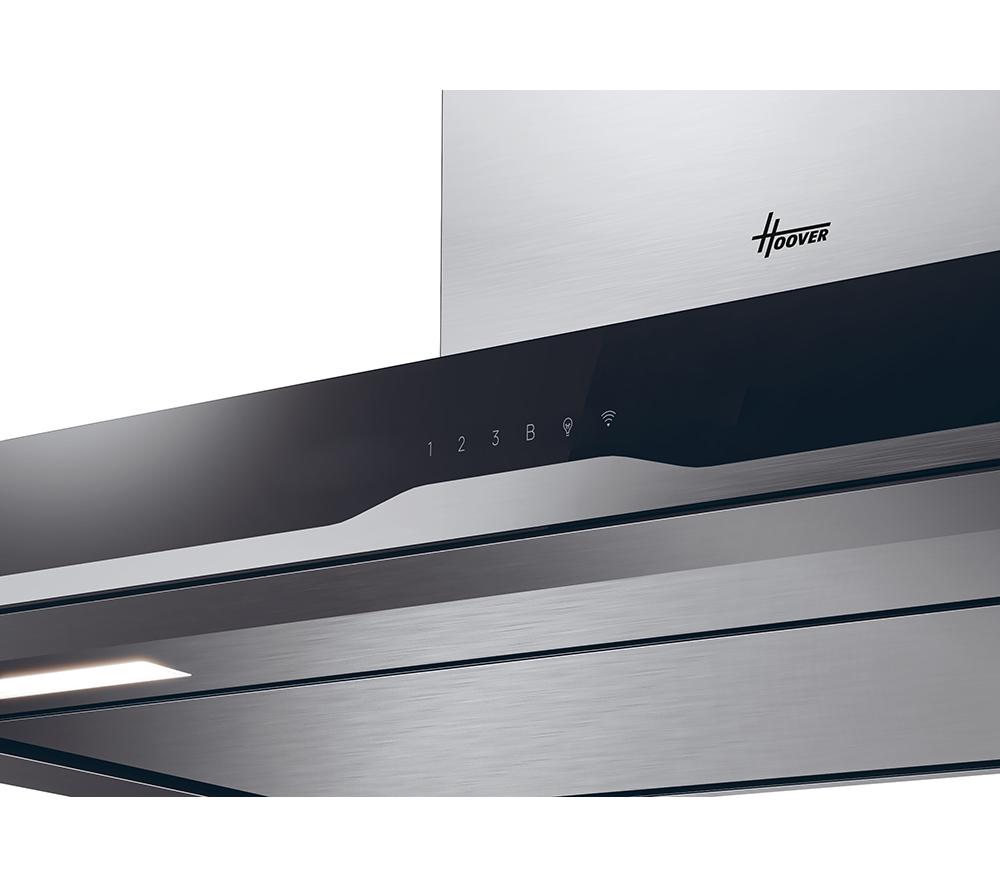 HOOVER HTS9CBH5XWIFI Chimney Smart Cooker Hood - Stainless Steel & Black image number 3 of 5