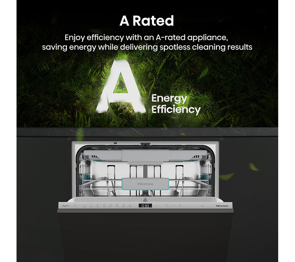 HISENSE HV16AUK Full-Size Fully Integrated Dishwasher image number 3 of 22