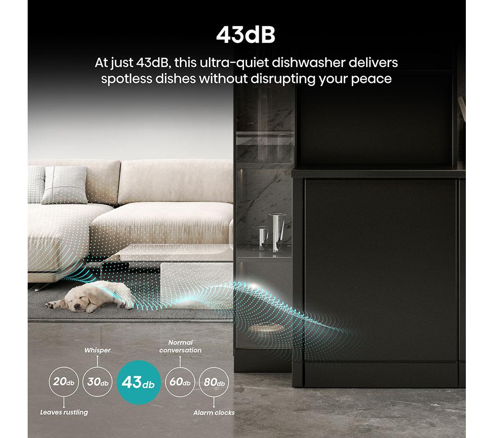 HISENSE HV16AUK Full-Size Fully Integrated Dishwasher image number 6 of 22