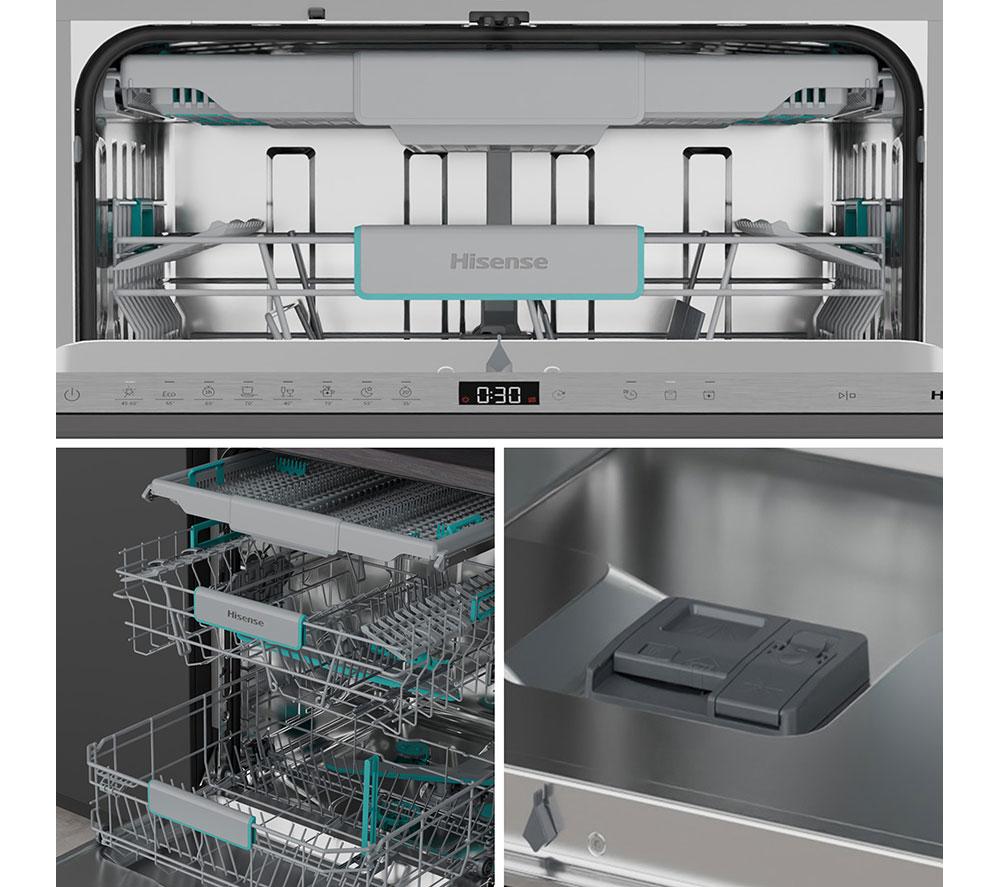 HISENSE HV16AUK Full-Size Fully Integrated Dishwasher image number 12 of 22