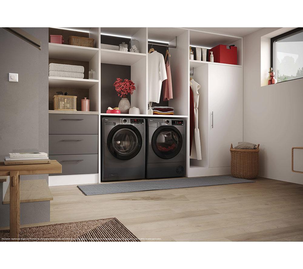HOOVER H-Dry 350 HRE H10N2TBER-80 WiFi-enabled 10 kg Heat Pump Tumble Dryer - Graphite image number 2 of 7