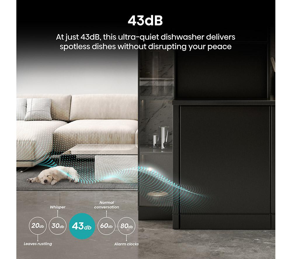 HISENSE HV16CUK Full-size Fully Integrated Dishwasher image number 7 of 19