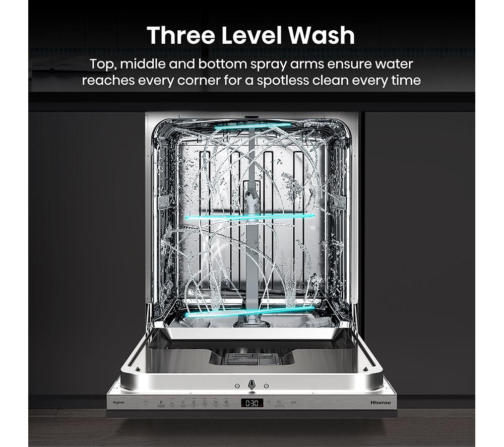 HISENSE HV16CUK Full-size Fully Integrated Dishwasher image number 8 of 19