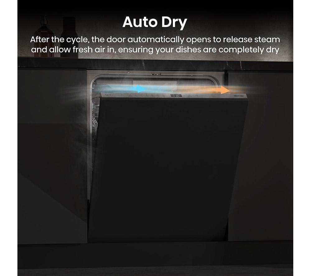 HISENSE HV16CUK Full-size Fully Integrated Dishwasher image number 9 of 19