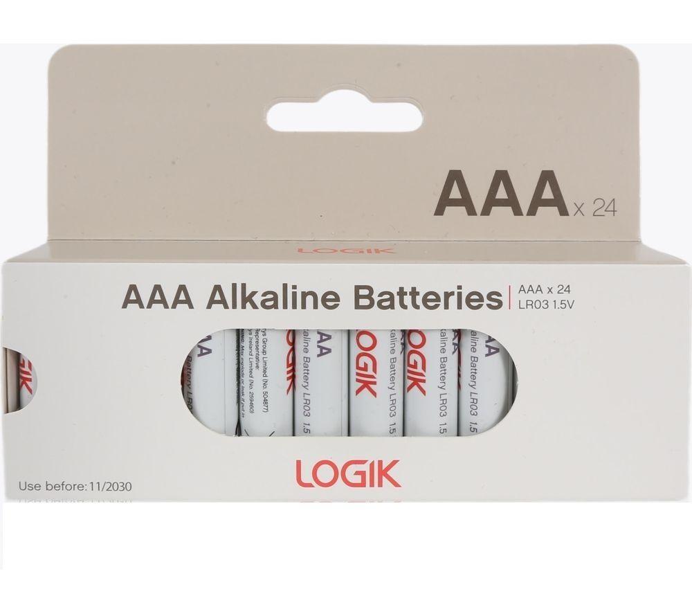 LOGIK LAAA2426 AAA Alkaline Batteries - Pack of 24