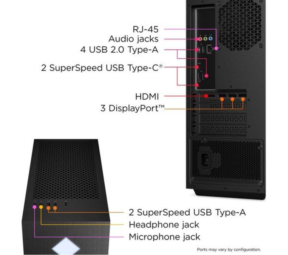 HP OMEN 25L Refurbished Gaming PC - Intel&reg; Core&trade; i7, RTX 4070 SUPER, 1 TB SSD (Very Good Condition) image number 10 of 21