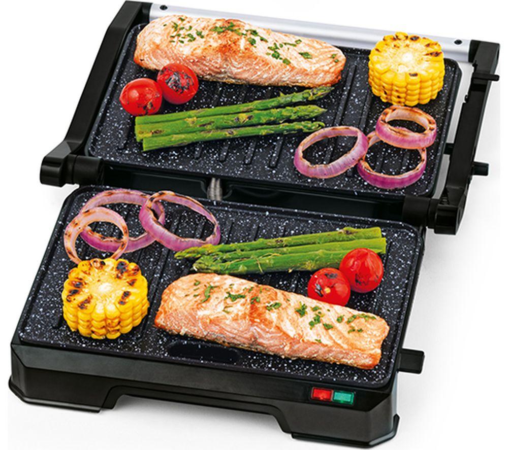 SALTER Megastone EK5856 Panini Press & Health Grill - Black image number 6 of 15